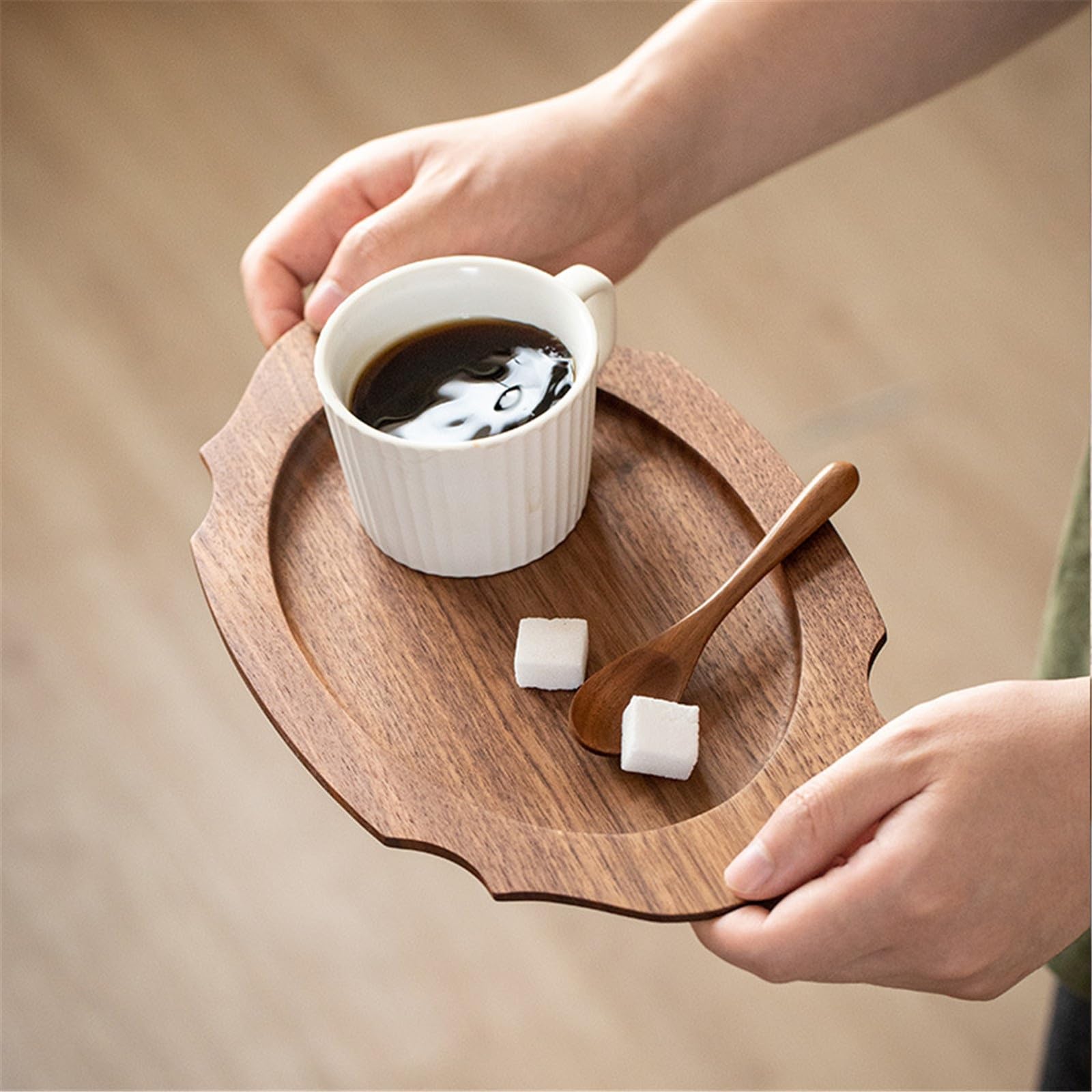 Amazon｜木製トレイ 木製トレー ヴィンテージ無垢材トレイ コーヒー